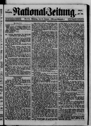 Nationalzeitung vom 12.01.1851