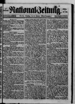 Nationalzeitung vom 14.01.1851