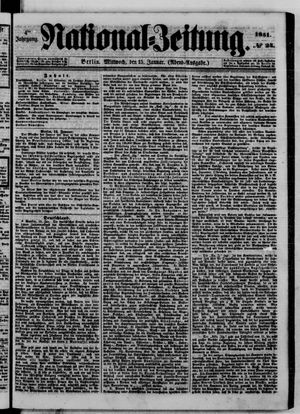 Nationalzeitung vom 15.01.1851