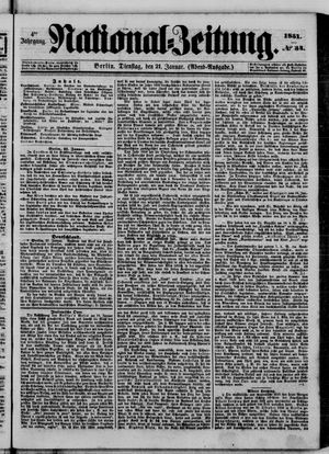National-Zeitung on Jan 21, 1851