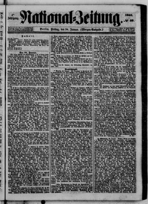 Nationalzeitung vom 24.01.1851