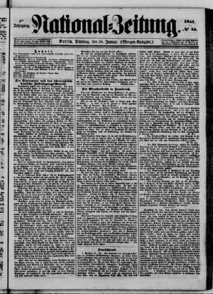 Nationalzeitung vom 28.01.1851