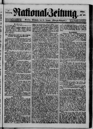 Nationalzeitung on Jan 29, 1851