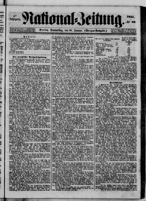Nationalzeitung vom 30.01.1851