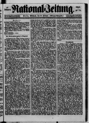 Nationalzeitung vom 12.02.1851