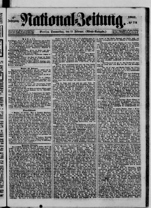 Nationalzeitung vom 13.02.1851
