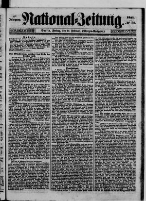 Nationalzeitung vom 14.02.1851