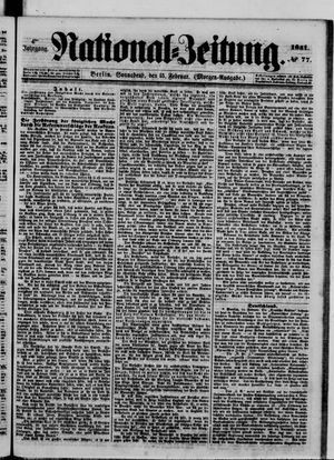 Nationalzeitung vom 15.02.1851
