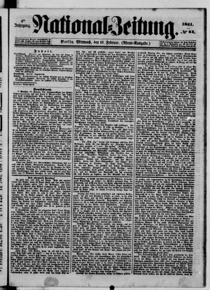 Nationalzeitung on Feb 19, 1851