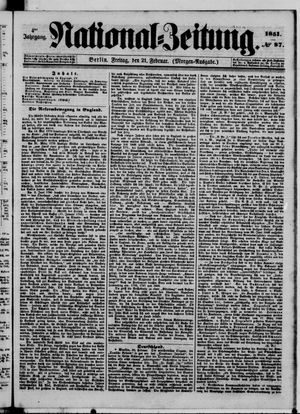 National-Zeitung vom 21.02.1851