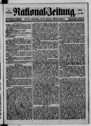 Nationalzeitung vom 22.02.1851