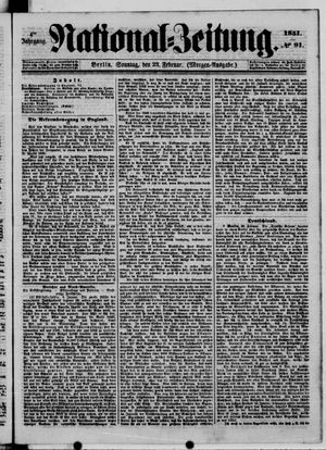 Nationalzeitung vom 23.02.1851