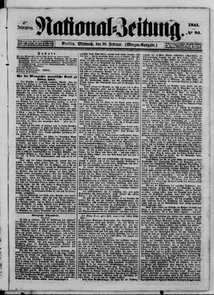 Nationalzeitung vom 26.02.1851