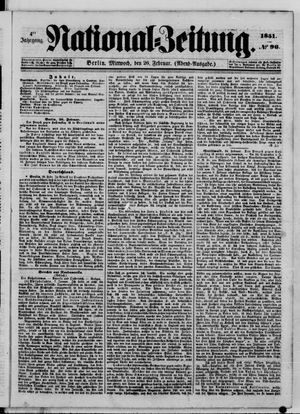Nationalzeitung on Feb 26, 1851