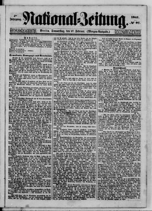 Nationalzeitung on Feb 27, 1851