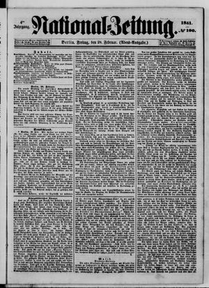 Nationalzeitung vom 28.02.1851