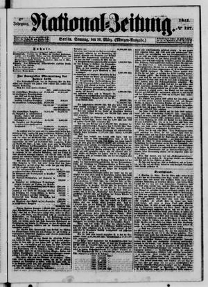 Nationalzeitung vom 16.03.1851