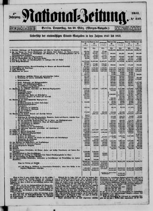 Nationalzeitung vom 20.03.1851