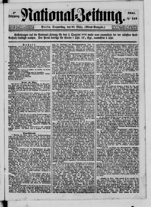 Nationalzeitung vom 20.03.1851