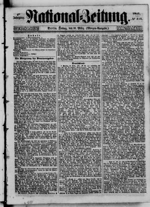 Nationalzeitung vom 21.03.1851