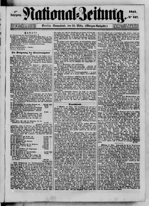 Nationalzeitung vom 22.03.1851