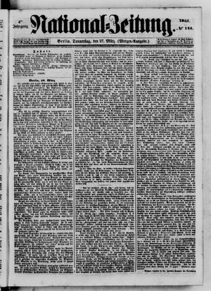 Nationalzeitung vom 27.03.1851