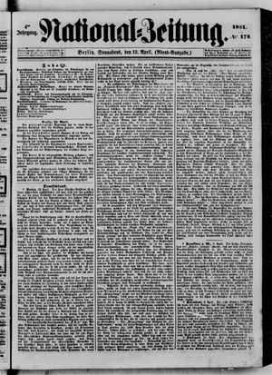 Nationalzeitung vom 12.04.1851