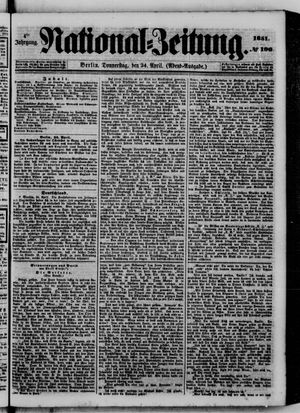 Nationalzeitung vom 24.04.1851