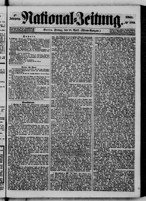 Nationalzeitung vom 25.04.1851
