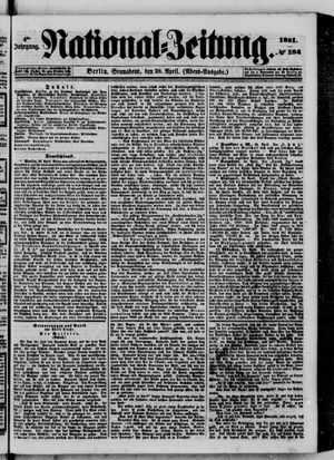 Nationalzeitung vom 26.04.1851