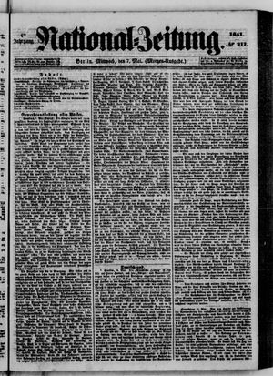 Nationalzeitung vom 07.05.1851