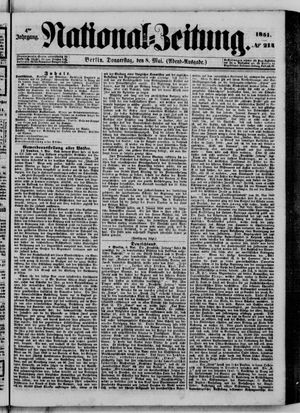 Nationalzeitung on May 8, 1851