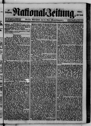 Nationalzeitung vom 24.05.1851