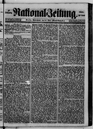 Nationalzeitung on May 24, 1851