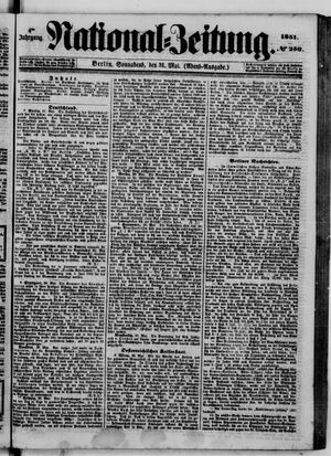 Nationalzeitung vom 31.05.1851