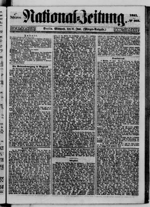 Nationalzeitung vom 11.06.1851