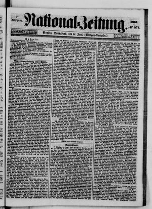 Nationalzeitung vom 14.06.1851