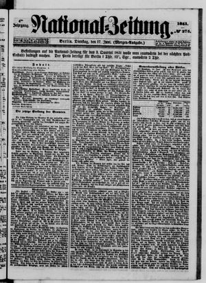 Nationalzeitung vom 17.06.1851