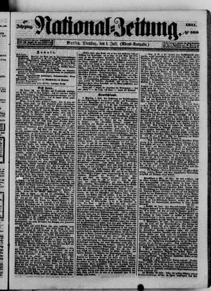 Nationalzeitung vom 01.07.1851