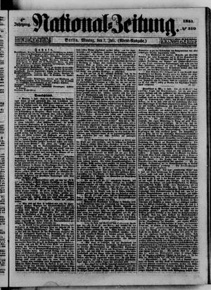 Nationalzeitung vom 07.07.1851