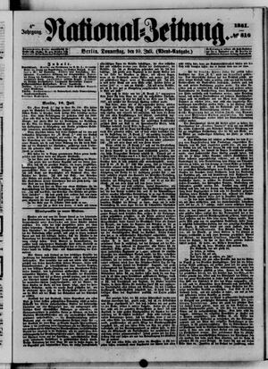 National-Zeitung vom 10.07.1851