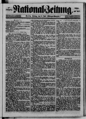 Nationalzeitung vom 11.07.1851