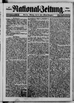 Nationalzeitung on Jul 14, 1851
