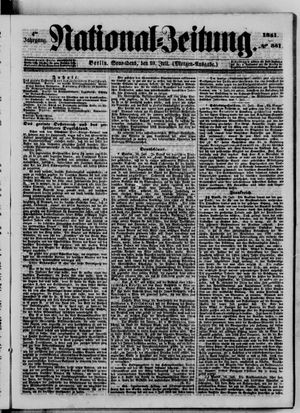 Nationalzeitung vom 19.07.1851