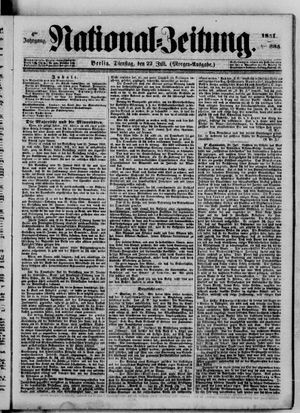 Nationalzeitung on Jul 22, 1851