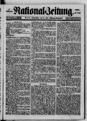 Nationalzeitung vom 24.07.1851