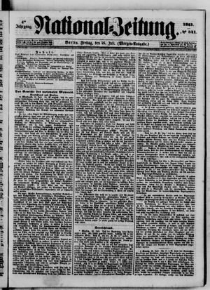 Nationalzeitung vom 25.07.1851