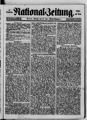 Nationalzeitung vom 25.07.1851