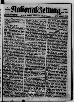 Nationalzeitung on Jul 29, 1851