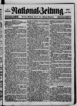 National-Zeitung vom 30.07.1851
